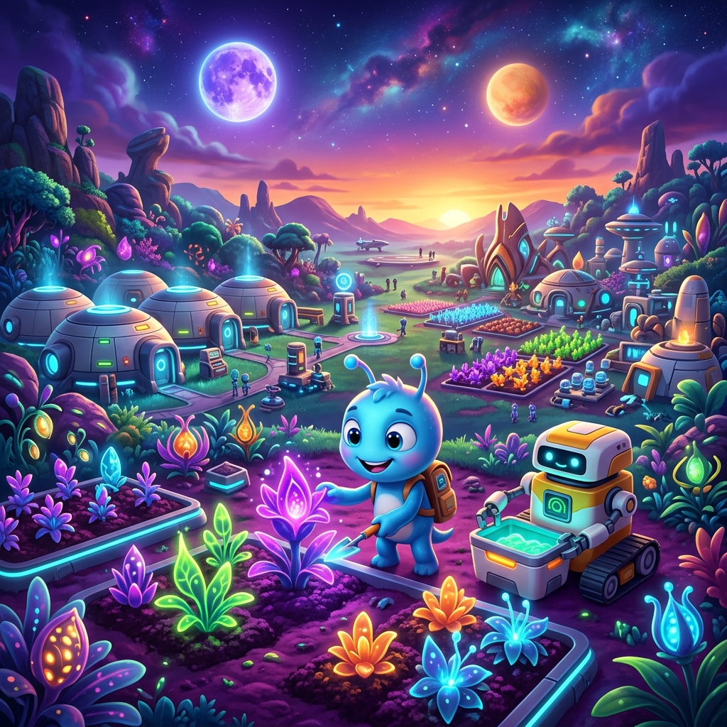 Alien Farming Colony game thumbnail