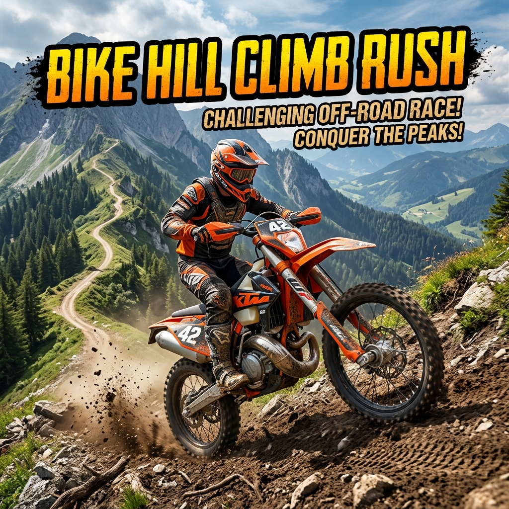Bike Hill Climb Rush game thumbnail