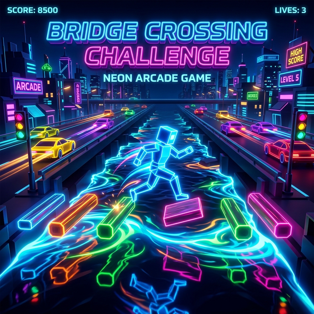 Bridge Crossing Challenge — casual game