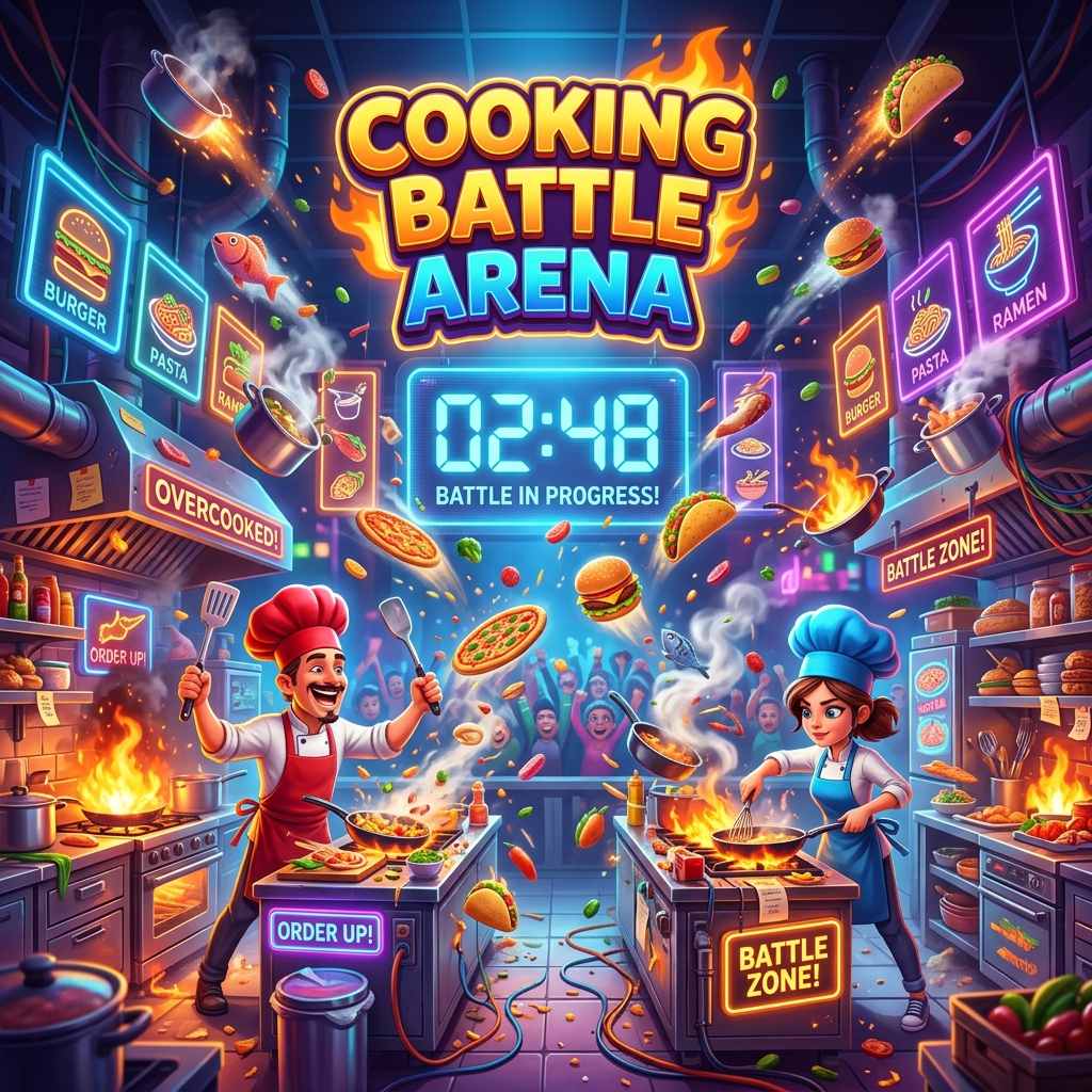 Cooking Battle Arena — arcade game