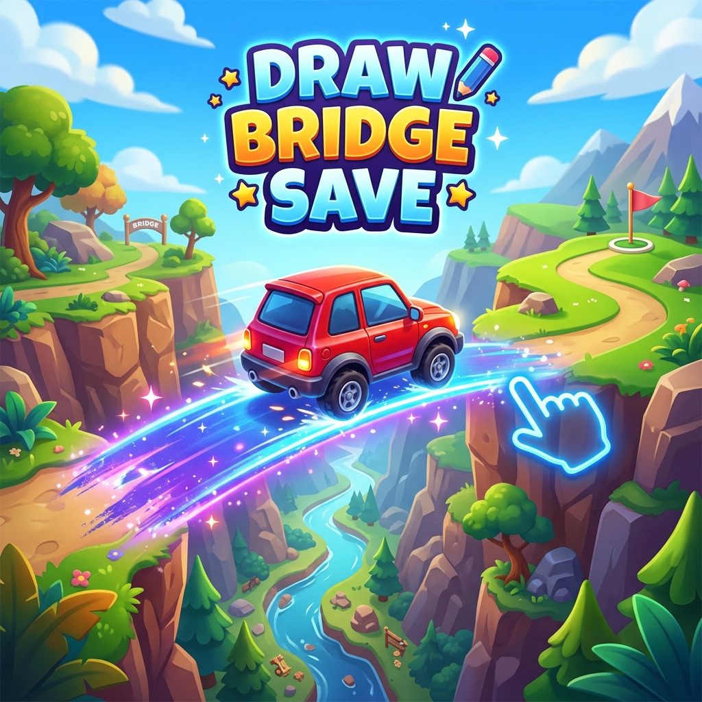 Draw Bridge Save — arcade game