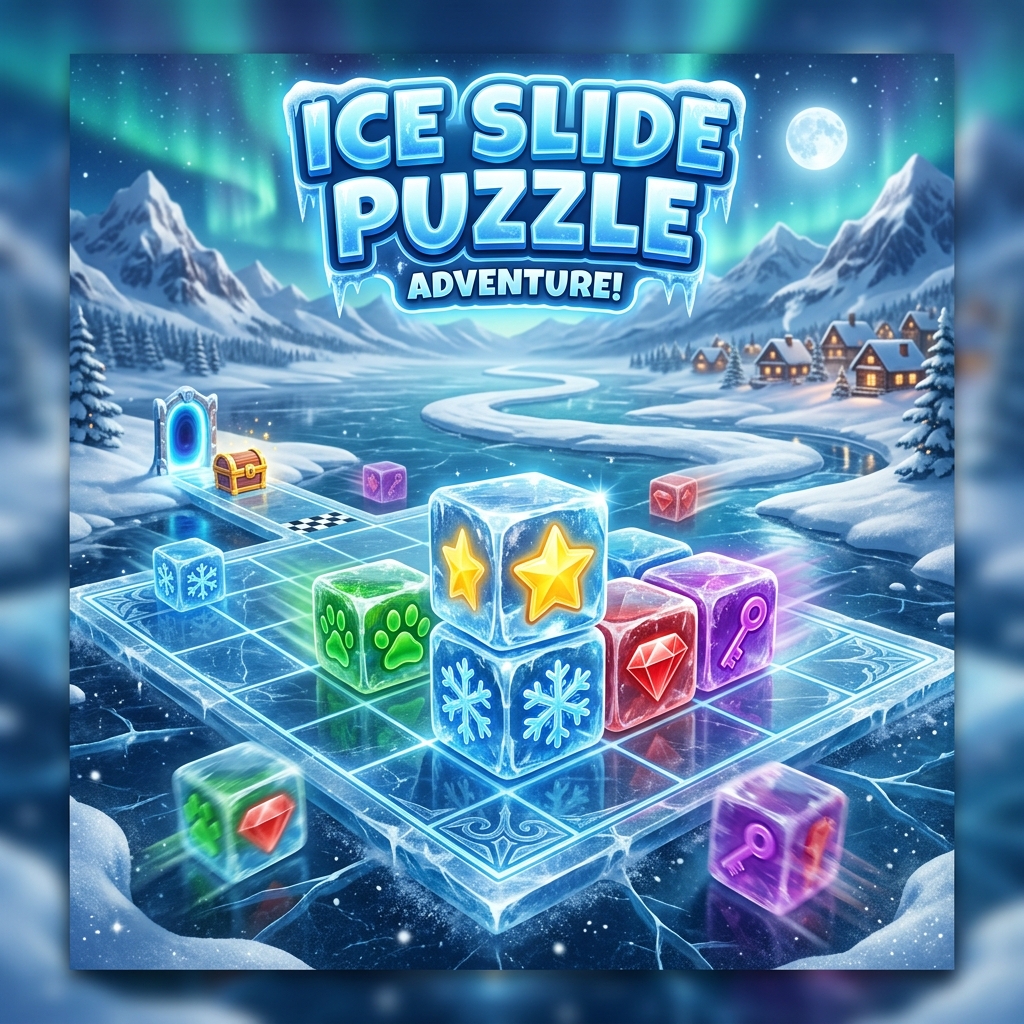 Ice Slide Puzzle — puzzle game