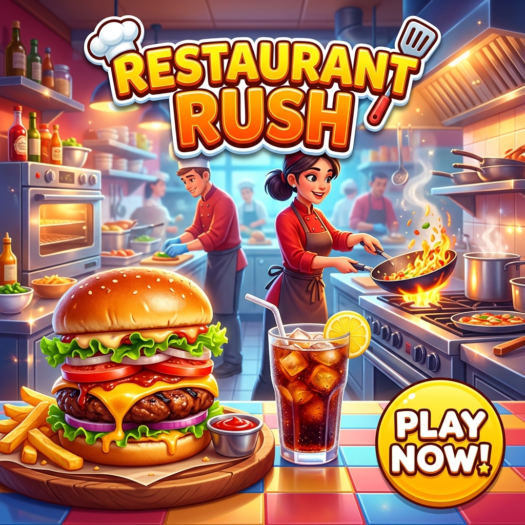 Restaurant Rush Manager — action game