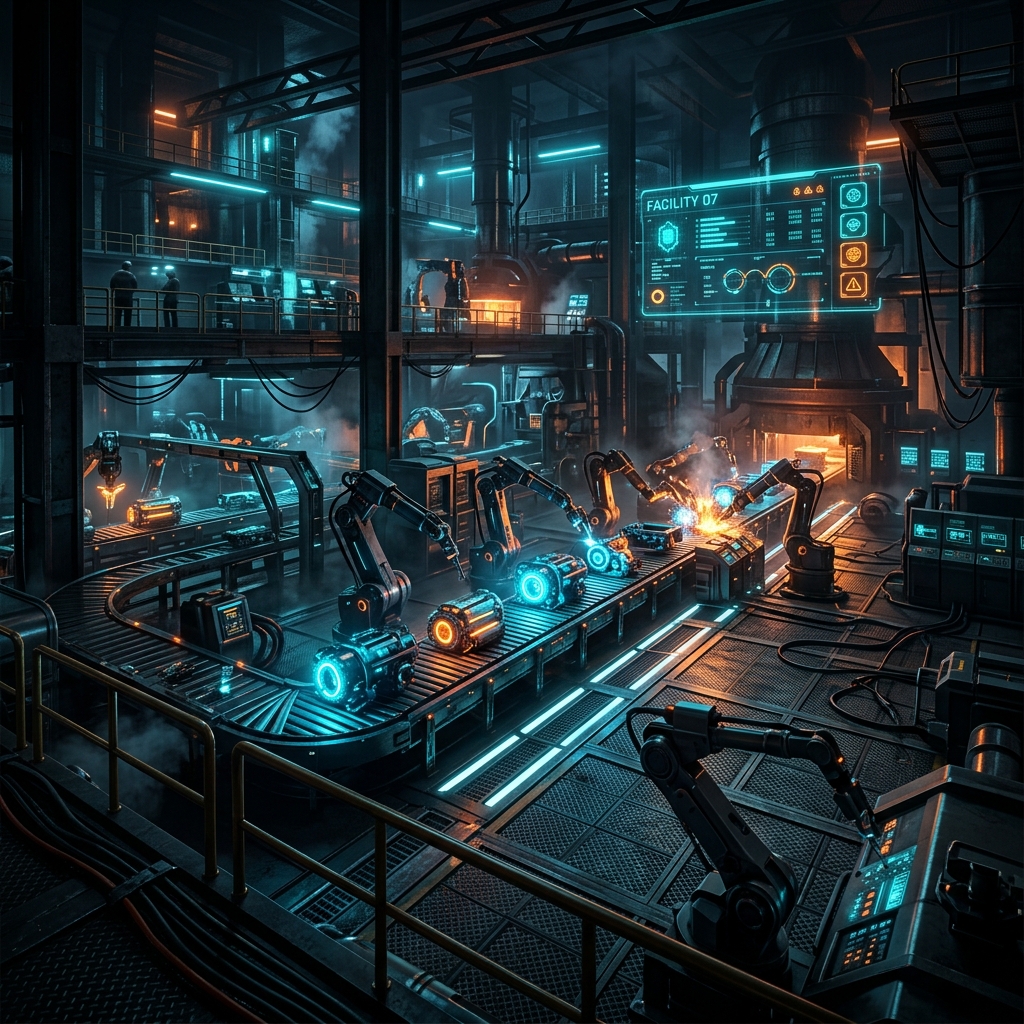 Robot Factory Automation — racing game