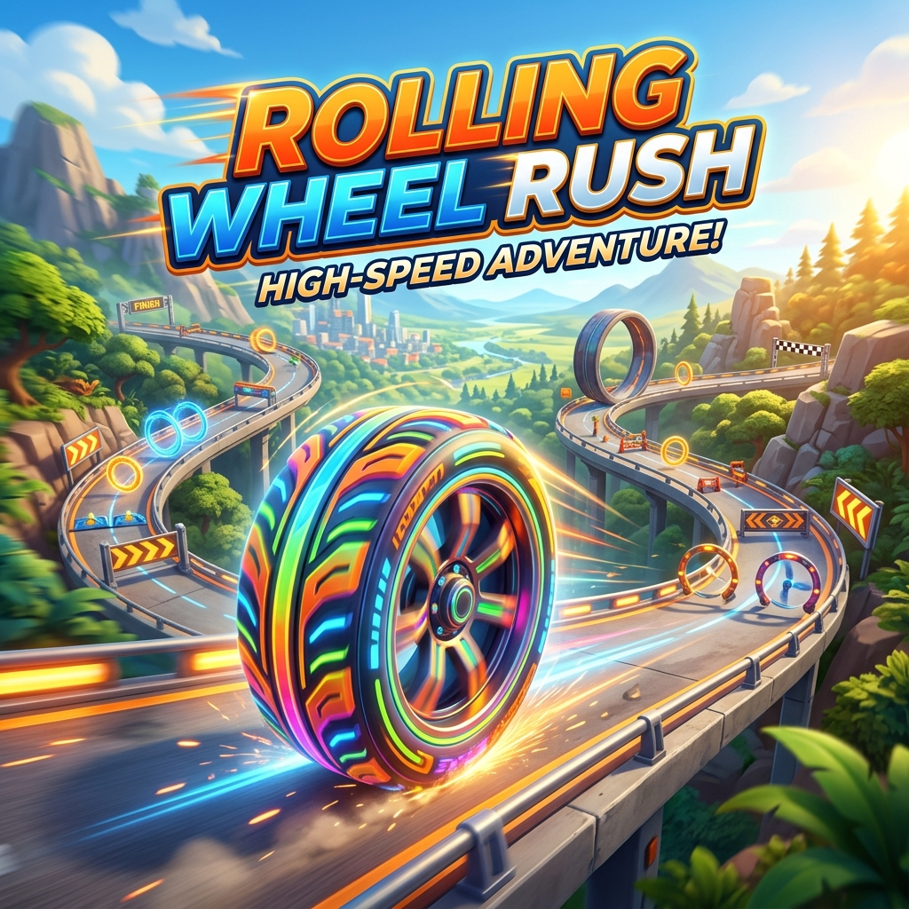 Rolling Wheel Rush — arcade game