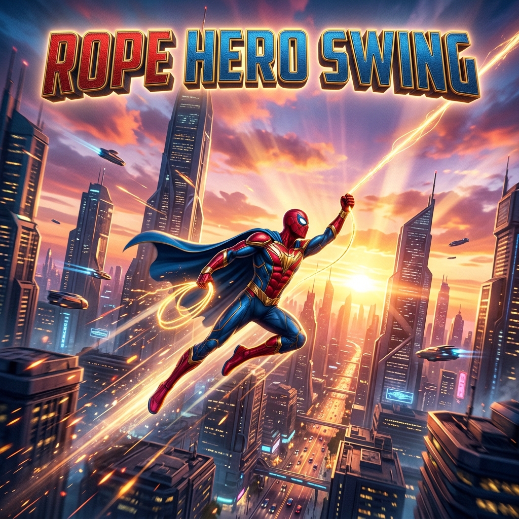 Rope Hero Swing — action game