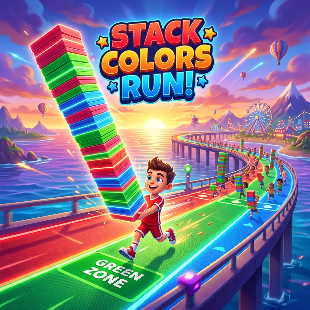 Stack Colors Run — adventure game